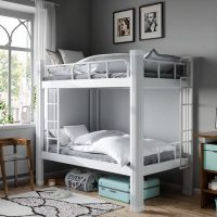 high cost effectiveness double decker beds stable structure metal bed noiseless bed frame for student dormitory