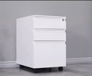 Factory Direct Customized 390*500*600mm Three Drawers Silent Wheel Movable Cabinet with Key Lock